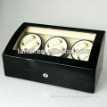 wooden boxes with glass lids 2013 hot sale with Mabuchi motor watch winder for stock watch boxes & cases